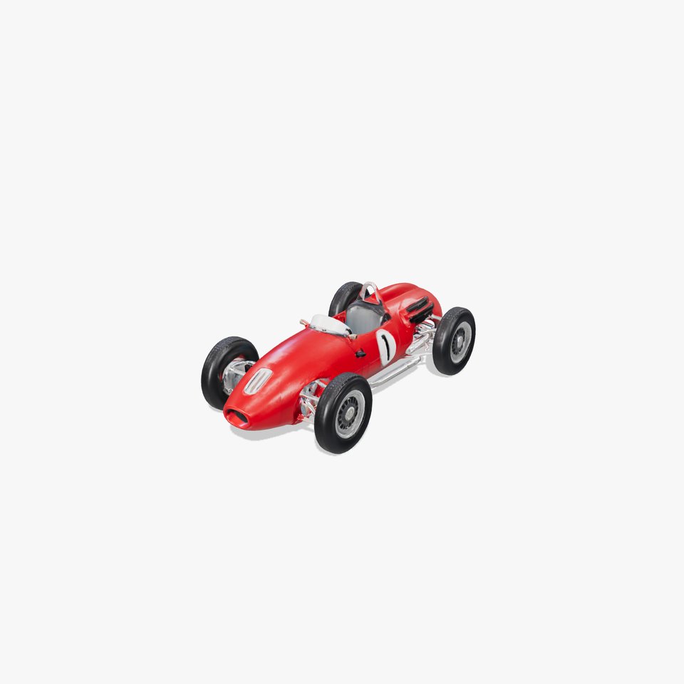 Vintage Racing Car Matte Red Model